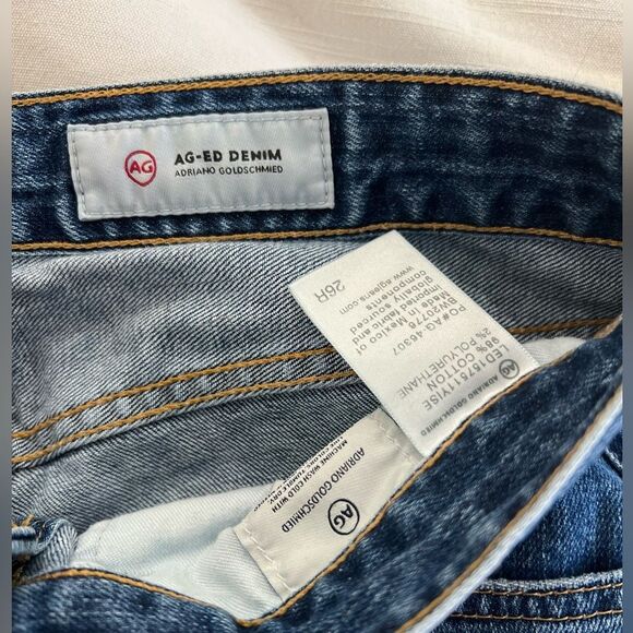 AG Adriano Goldschmied Ex-Boyfriend Distressed Slim Slouchy 26R - Picture 6 of 8